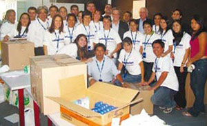 Team von Telefónica Chile